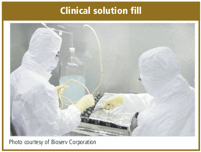 Clinical solution fill